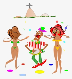 Carnaval No Rio - Cartoon Carnaval De Rio, HD Png Download, Transparent PNG