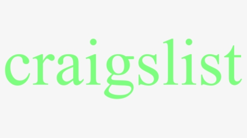 Craigslist Logo Green - Calligraphy, HD Png Download, Transparent PNG