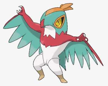 Green And Red Bird Pokemon Clipart , Png Download - Green And Red Bird Pokemon, Transparent Png, Transparent PNG