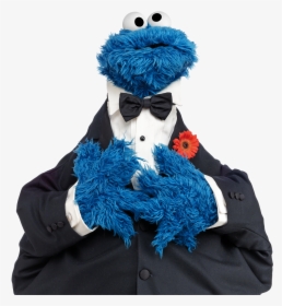 Cookie Monster In A Tuxedo, HD Png Download, Transparent PNG