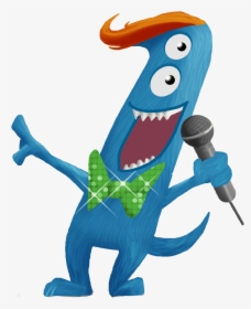 Cartoon,clip Art,illustration,animal Figure - Stage Fright Monster, HD Png Download, Transparent PNG