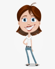 Daisy Anything But Lazy - Clipart Girl With A Ipad, HD Png Download, Transparent PNG