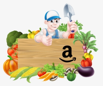Transparent Cartoon Food Png - Vegetables In The Garden Cartoon, Png Download, Transparent PNG