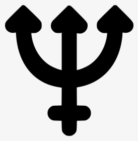 Transparent Neptune Png - Neptuno Simbolo Png, Png Download, Transparent PNG