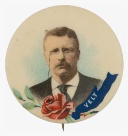 Theodore Roosevelt Political Button Museum - Teddy Roosevelt Picture In A Circle, HD Png Download, Transparent PNG