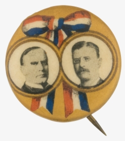 Mckinley Roosevelt Campaign Political Button Museum - Embroidery, HD Png Download, Transparent PNG