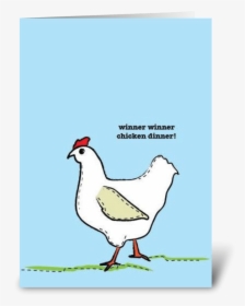 Chicken Dinner Greeting Card - Rooster, HD Png Download, Transparent PNG