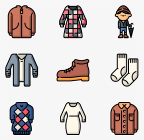Breeze Clipart Bad Weather - Icon Autumn Cloth, HD Png Download, Transparent PNG