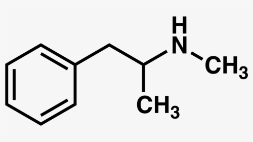 Methamphetamine Chemical Structure , Png Download - Amphetamine Chemical Structure, Transparent Png, Transparent PNG