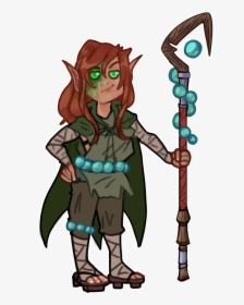 A Cute Little Chibi Druid I Drew For Adri Rin Over - Dnd Chibi Druid, HD Png Download, Transparent PNG