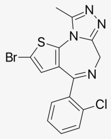 Alprazolam Chemical Structure , Png Download - Fluclotizolam, Transparent Png, Transparent PNG