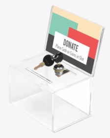 Staples Ballot/ Coin Box, Clear , Png Download - Coin Box With Lock ของ Superior Image Deflect O, Transparent Png, Transparent PNG