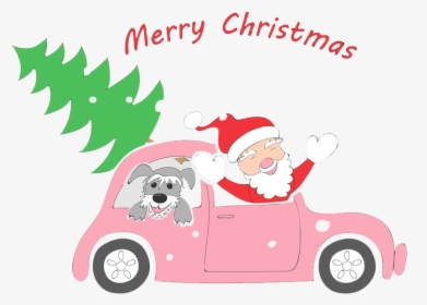 Transparent Pink Car Png - Christmas Car Images Cartoon, Png Download, Transparent PNG