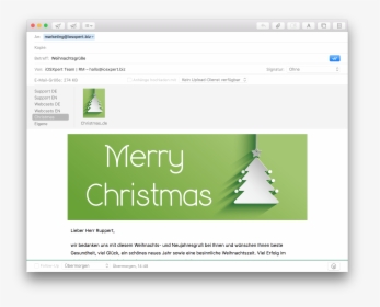 Weihnachtsgrüße Mit Daylite - E Mail Weihnachtsgrüße Mail Vorlage, HD Png Download, Transparent PNG