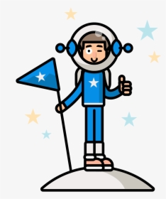 Guy Standing In Moon@2x, HD Png Download, Transparent PNG