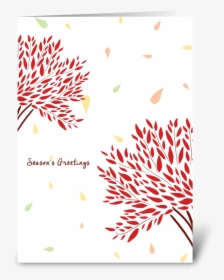 Season S Greetings Greeting Card - Floral Design, HD Png Download, Transparent PNG