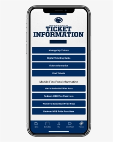 Penn State Tickets Phone, HD Png Download, Transparent PNG