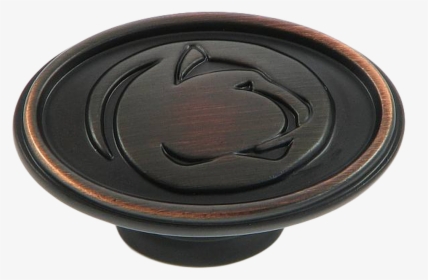 Penn State Cabinet Knob Cl81097-psu In Oil Rubbed Bronze - Saucer, HD Png Download, Transparent PNG