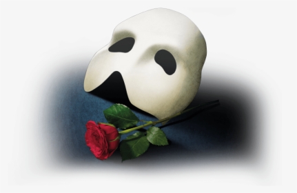 Phantom Of The Opera Png - Phantom Of The Opera Mask And Rose, Transparent Png, Transparent PNG
