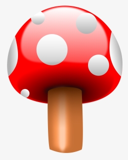 Fly Agaric, Mushroom, Red, Fungi, Fungus, Poison - Mashroom One Red, HD Png Download, Transparent PNG