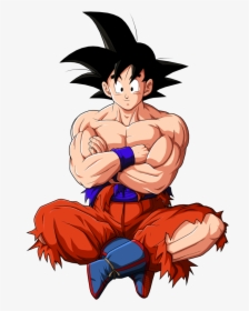 5 - Goku Sitting Transparent, HD Png Download, Transparent PNG