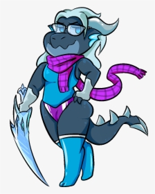 Silvith The Ice Dragon - Cartoon, HD Png Download, Transparent PNG