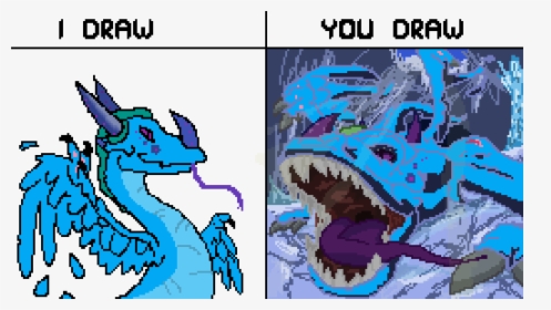 Draw A Ice Dragon, HD Png Download, Transparent PNG
