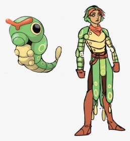Some Quick Drawings Of Humanoid Pokemon caterpie - Caterpie Pokemon Real Life, HD Png Download, Transparent PNG