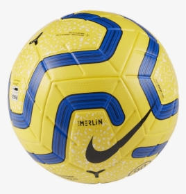 Nike Premier League Merlin Soccer Ball 710/yellow-blue - Premier League Ball 19 20, HD Png Download, Transparent PNG