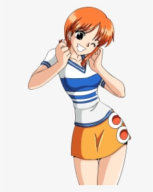 Nami Early One Piece Clipart , Png Download - One Piece Nami Vector, Transparent Png, Transparent PNG