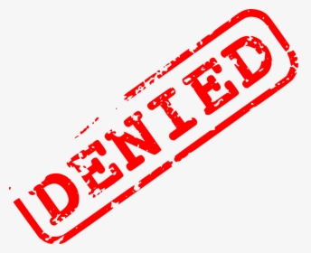 Rejected Stamp Png - Denied Transparent, Png Download, Transparent PNG