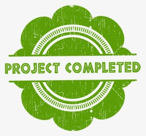 Green Stamp That Says, Project Completed - Project Completed Stamp Png, Transparent Png, Transparent PNG