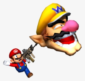 Mario With Gun Png, Transparent Png, Transparent PNG