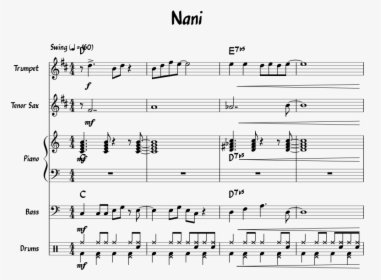 Nani Nani Sheet Music, HD Png Download, Transparent PNG