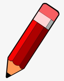Colored Pencil Clip Art - Red Pencil Clipart, HD Png Download, Transparent PNG