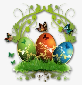 Easter Eggs Decoration Decorating Egg Nice Clipart - Transparent Decorated Easter Eggs, HD Png Download, Transparent PNG
