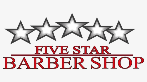 Five Star Barbershop Logo, HD Png Download, Transparent PNG