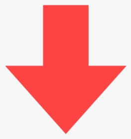 Transparent Downvote Png - Red Arrow Down Png, Png Download, Transparent PNG