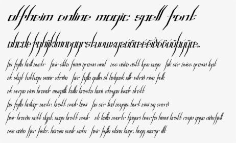 Clip Art Magic Fonts - Alo Magic Spells, HD Png Download, Transparent PNG