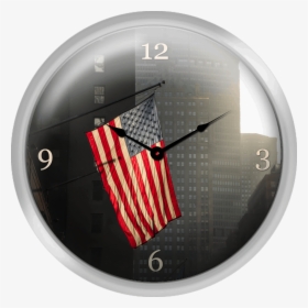American Flag In New York City - Wall Clock, HD Png Download, Transparent PNG