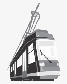 Modern Streetcar Tram Train Icon - Trolley, HD Png Download, Transparent PNG