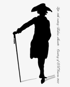 Transparent 18th Clipart - 18th Century Man Silhouette, HD Png Download, Transparent PNG