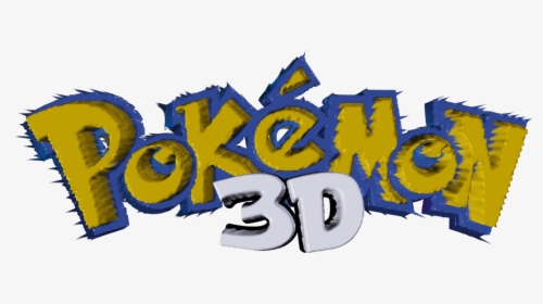Pokemon Logo 3d , Png Download - Word Pokemon, Transparent Png, Transparent PNG