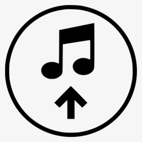 Sign Upload Up Music - Icon Upload Music Png, Transparent Png, Transparent PNG