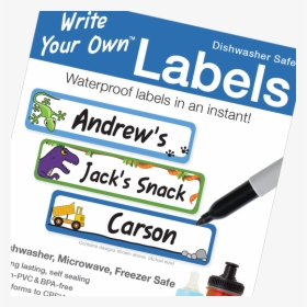 Ecofriendly Blank Write On Labels For Kids School - Calligraphy, HD Png Download, Transparent PNG