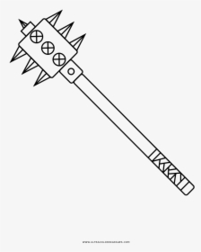 Mace Coloring Page - Marking Tools, HD Png Download, Transparent PNG