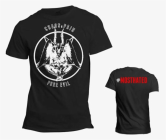 Baphomet Pure Evil Shirt - T-shirt, HD Png Download, Transparent PNG