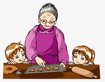 Baking With Grandma Clipart, HD Png Download, Transparent PNG