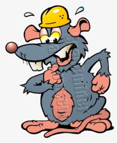 Rat Scared Wearing Helmet - Rat Wearing Helmet, HD Png Download, Transparent PNG
