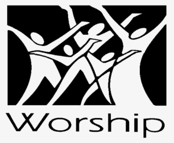 Pray Clipart Worship - Worship Graphic Design Black And White, HD Png Download, Transparent PNG
